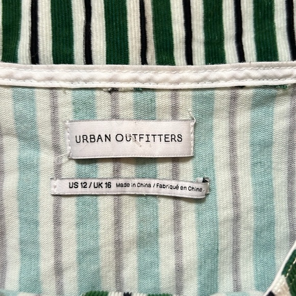 Urban Outfitters Green and White Striped women’s Dress - Picture 6 of 8